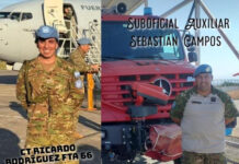 Cascos Azules Cascos Azules 25 08 21 CT RICARDO RODRIGUEZ – SUBOFICIAL AUXILIAR SEBASTIAN CAMPOS.